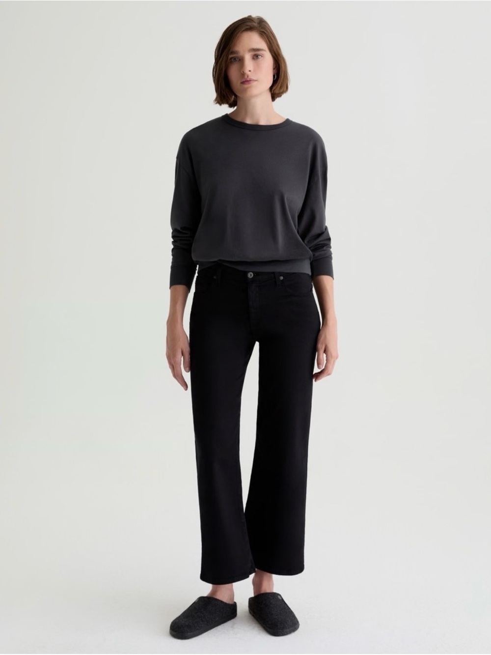 AG Adriano Goldschmied | Saige Wide-Leg Crop Pants | Sz 26